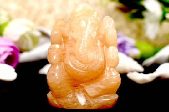 Yellow Jade Ganesh Idol - 86 gms