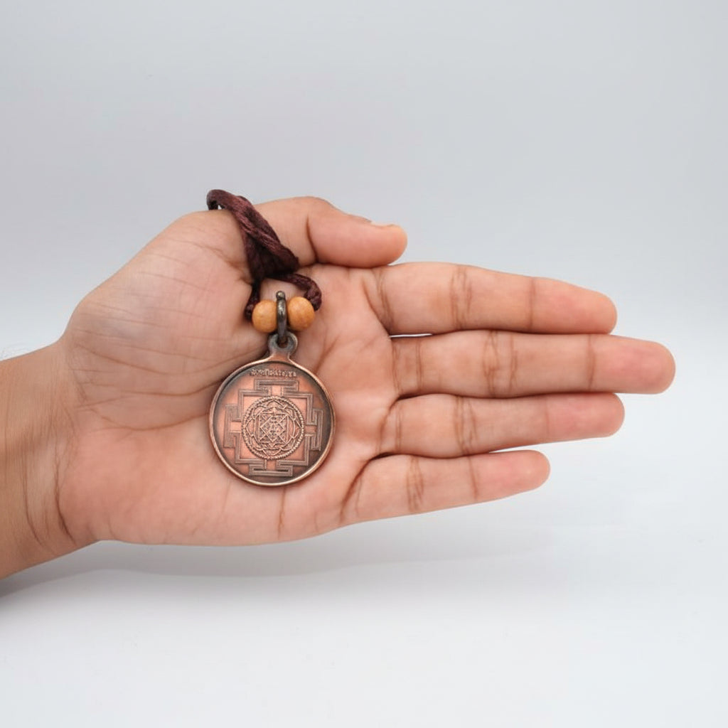 Narasimhadev Yantra Locket Copper-Large-With Copper Chain