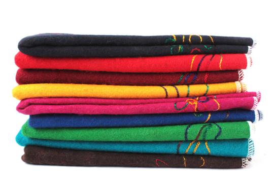 Designer Woolen Puja Aasan-Turquoise Blue
