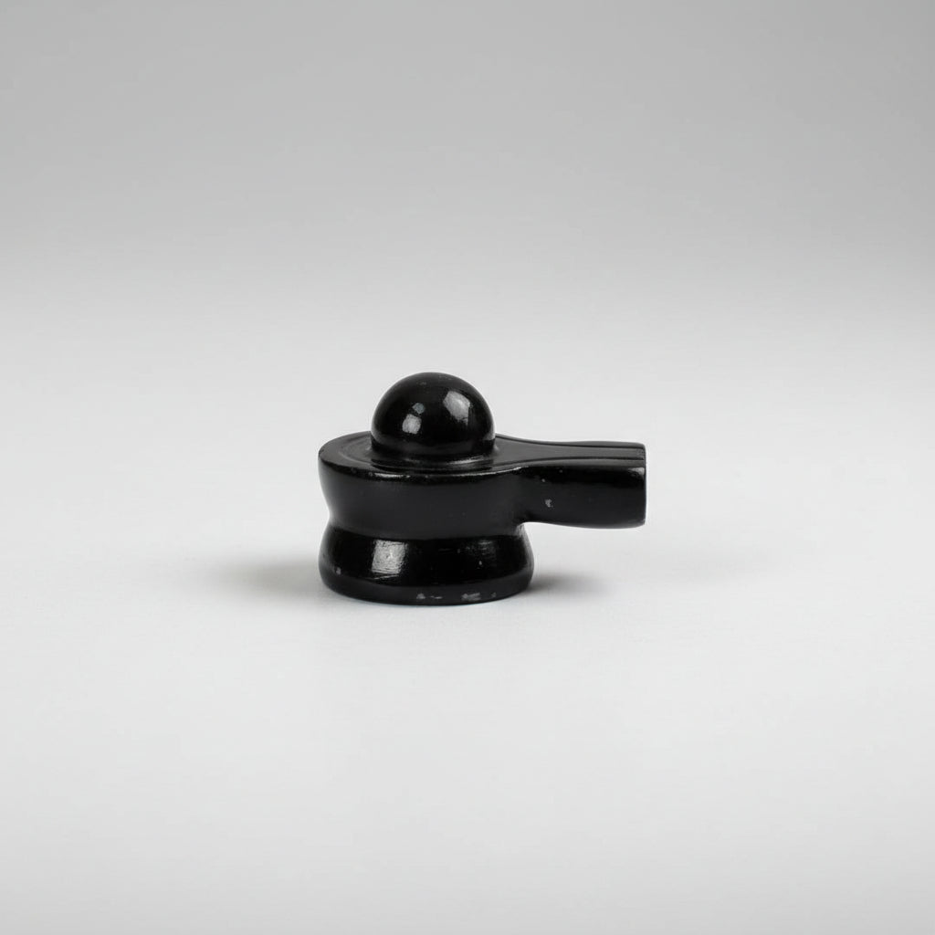 Snowflakes Obsidian Linga 100 to 110 gms