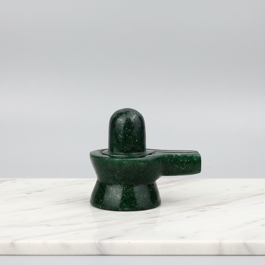 Green Jade Shivaling 250 to 260 gms