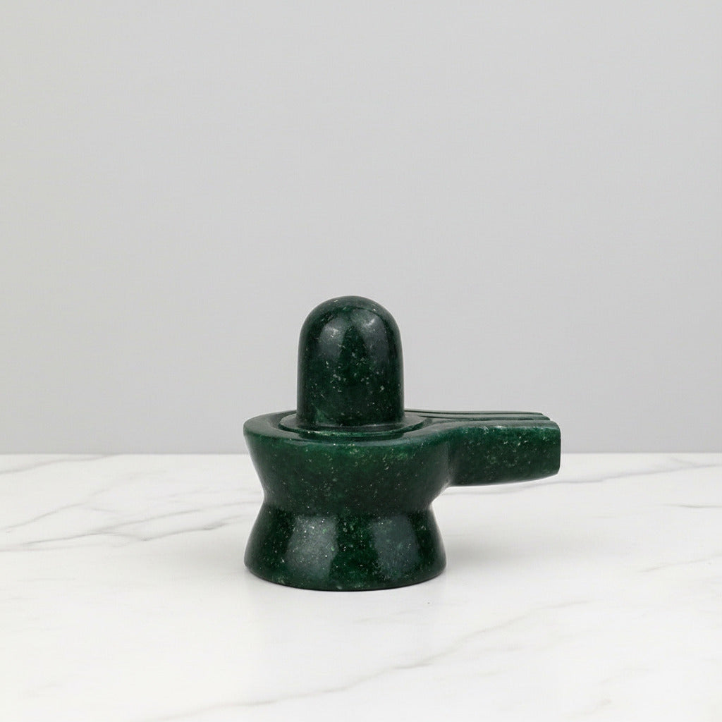 Green Jade Shivaling 100 to 110 gms