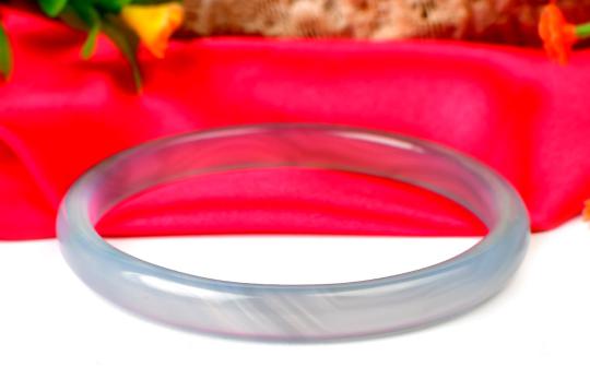 Blue Agate Bangle (VI)