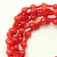 Coral Mala (4 mm)-108 Beads