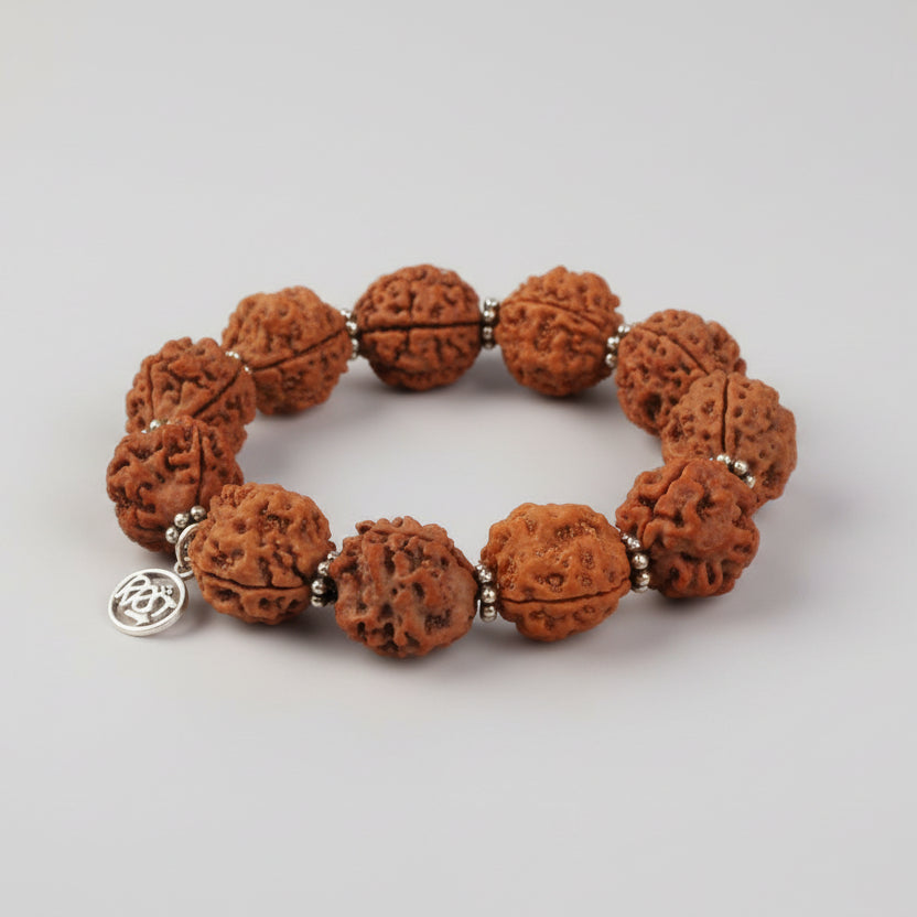 3 Mukhi Mahajwala Bracelet-Regular-Silver Chakri