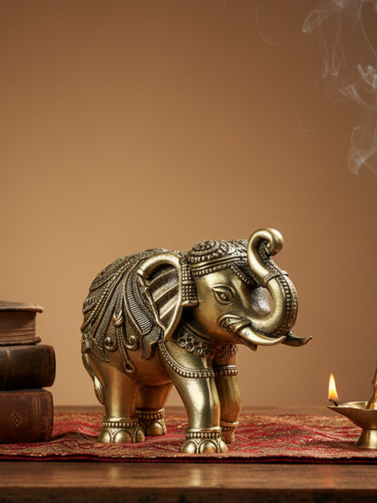 Elephant Gajeshwar Ashtadhatu Idol Single