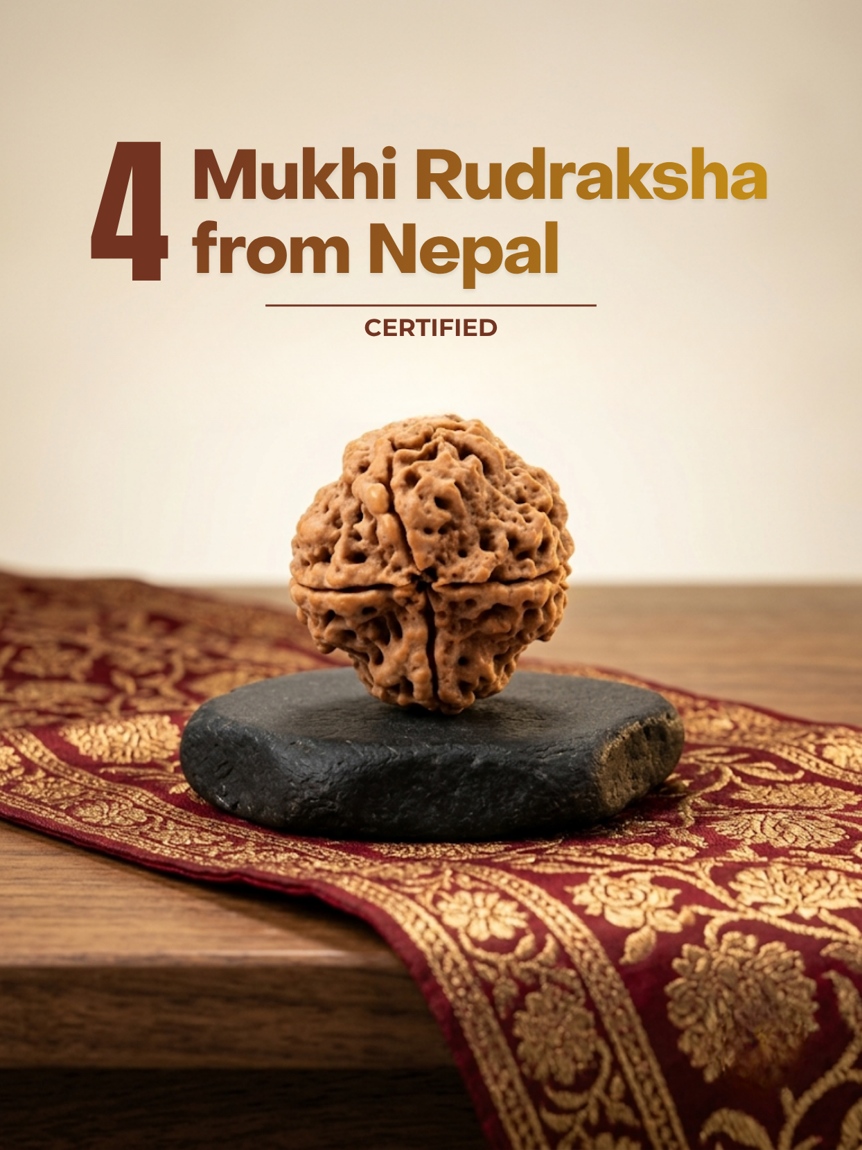 4 Mukhi Nepal Rudraksha