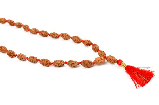 2 Mukhi Moon Mala (14 mm)-72+1 Beads