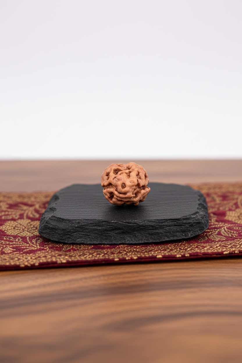 2 Mukhi Premium Java Indonesian Rudraksha Bead 14 mm Regular - ManiMonk