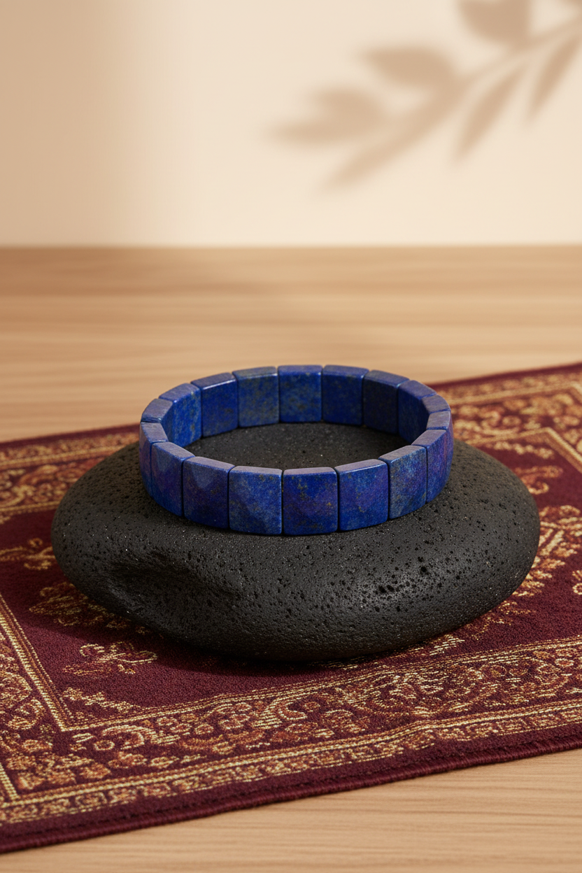 Natural Lapis Lazuli Gemstone Bracelet | Healing, Meditation & Positive Energy