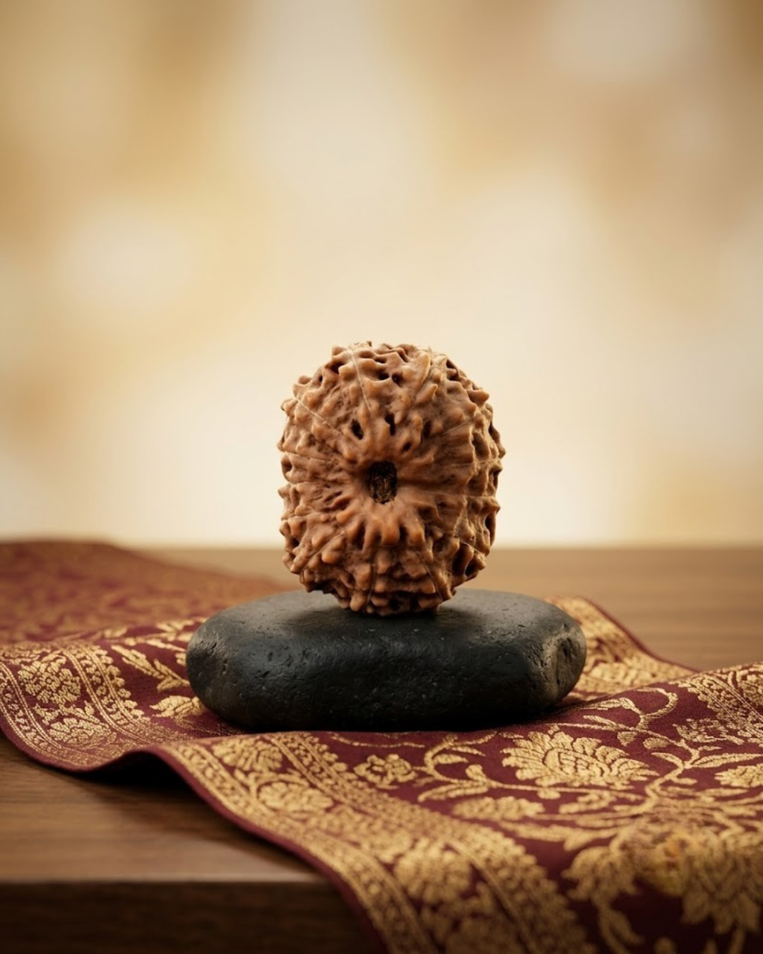 Premium Java Indonesian 13 Mukhi Rudraksha Bead - 21 mm Collector - ManiMonk