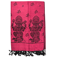 Ganesh Shawl in Soft Jacquard Fabric-Golden Ash