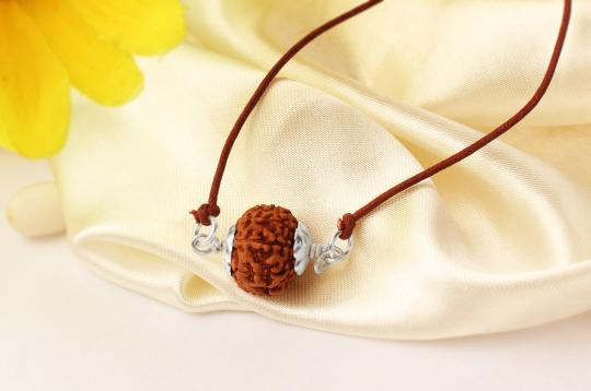 Durga Power Pendant (9 Mukhi) (Java)-Small-Silver Caps With Chain