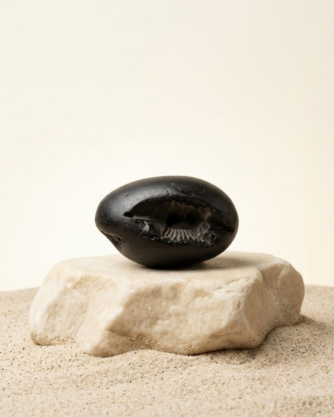 Laxmi Sudarshan Shaligram Shila - Original Sacred Stone - ManiMonk