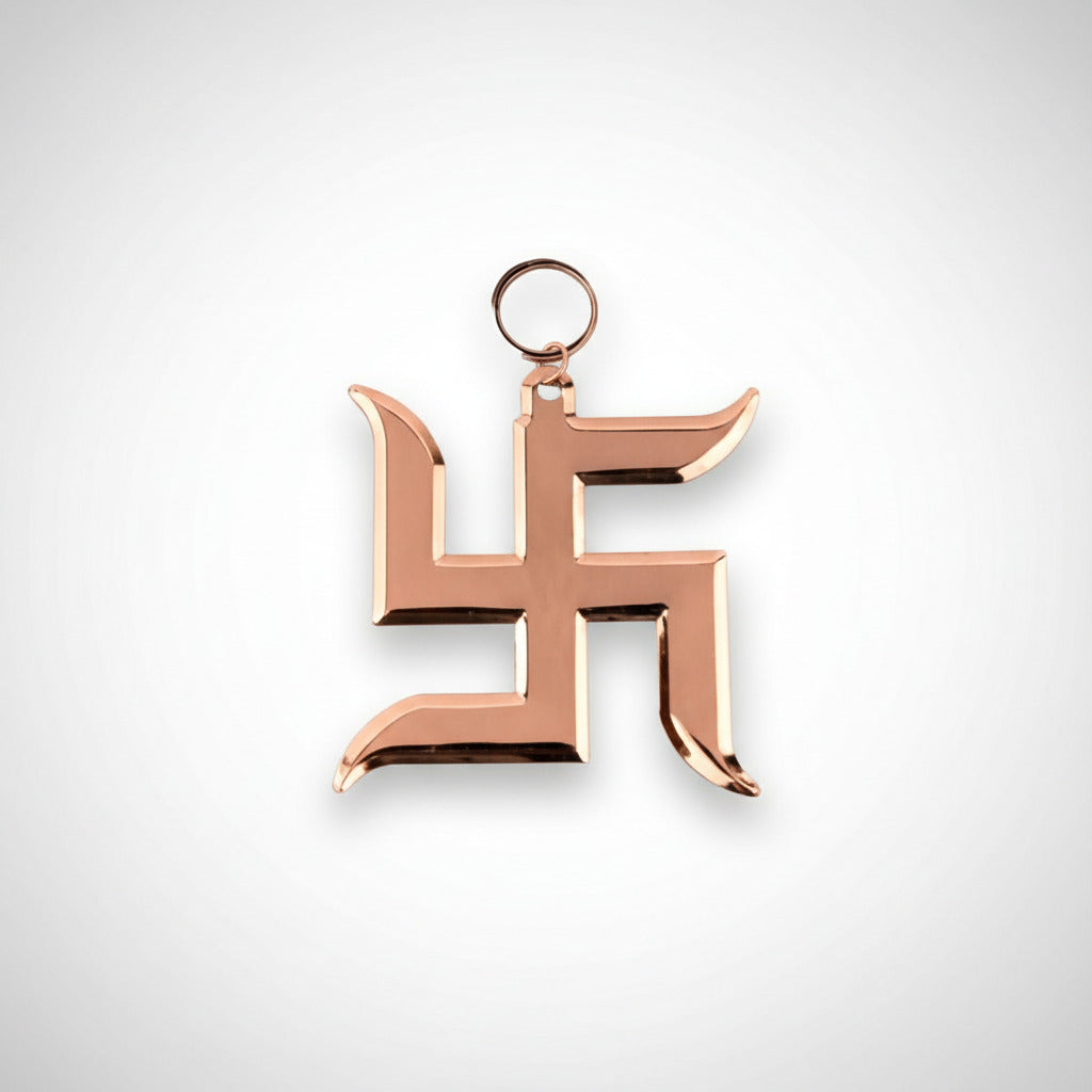 Swastika in copper