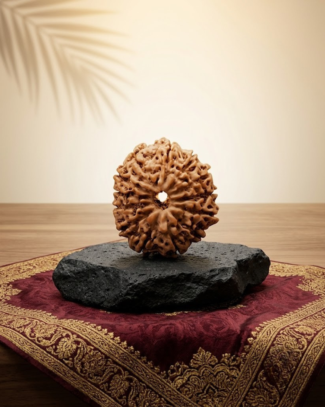 13 Mukhi Java Rudraksha Bead - 20 mm Large Authentic Indonesian - ManiMonk