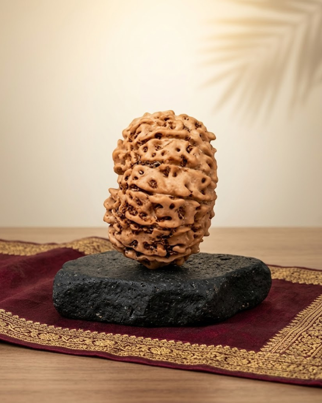 13 Mukhi Java Rudraksha Bead - 20 mm Large Authentic Indonesian - ManiMonk