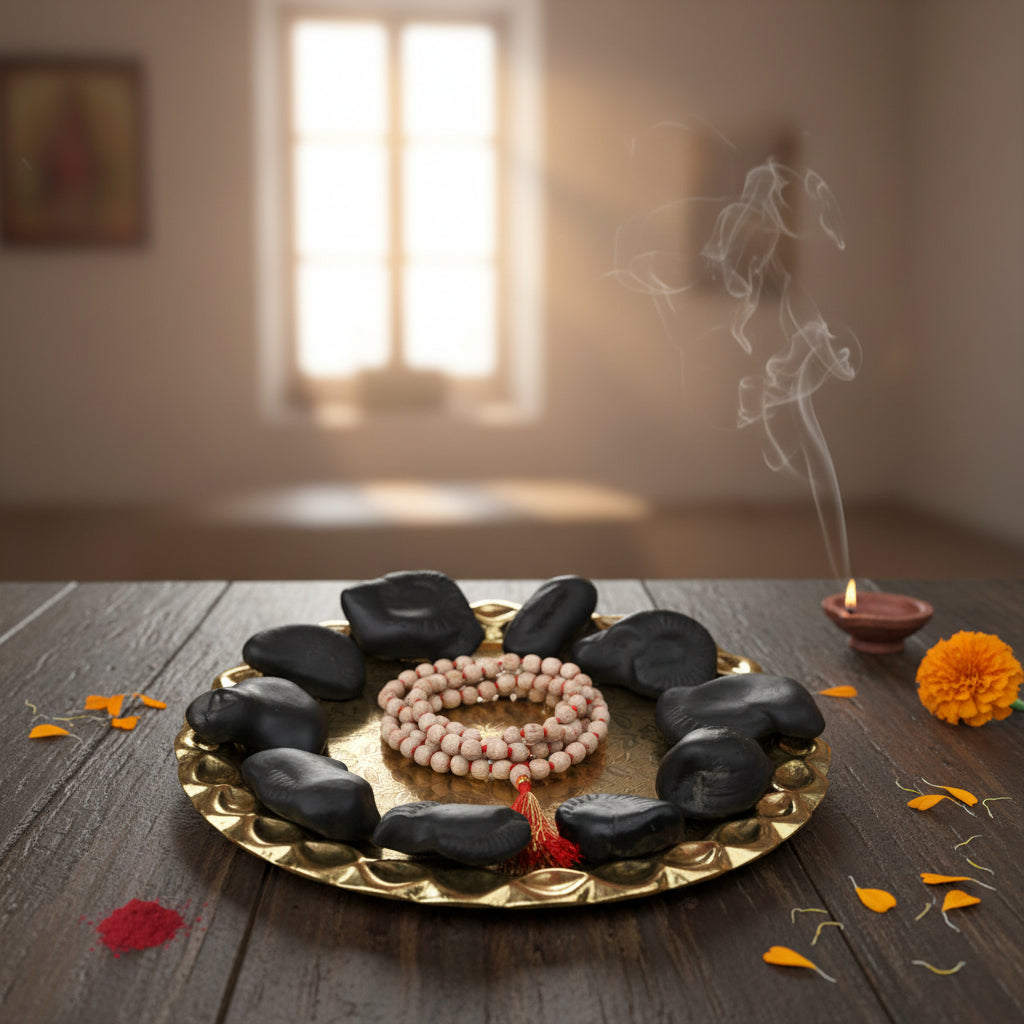 Dashavatar Shaligram Shila Set - 2.2 Kgs