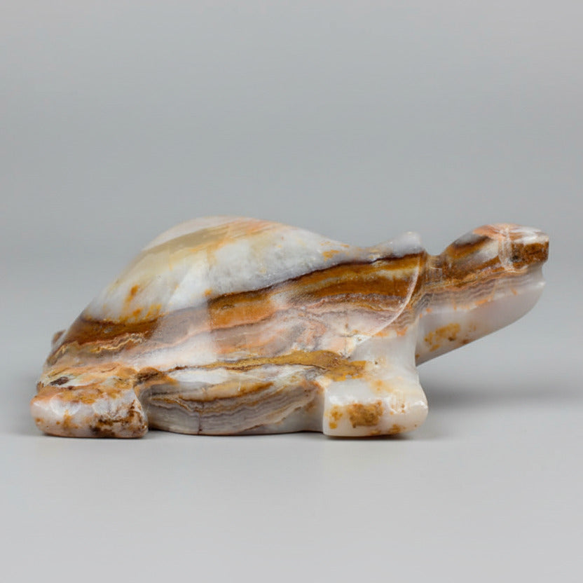 Agate Gemstone Kurma Murti - 326 gms