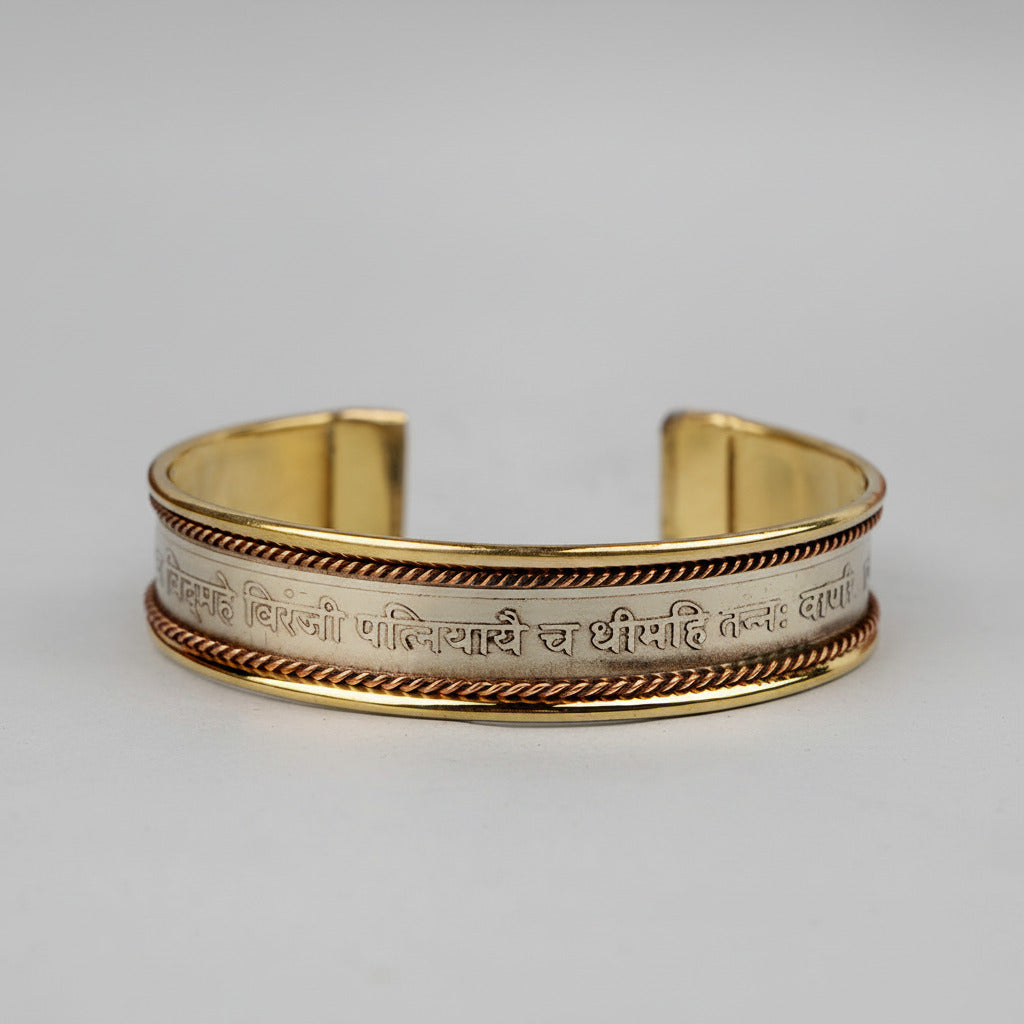 Saraswati Gayatri Mantra Kada-Copper Finish