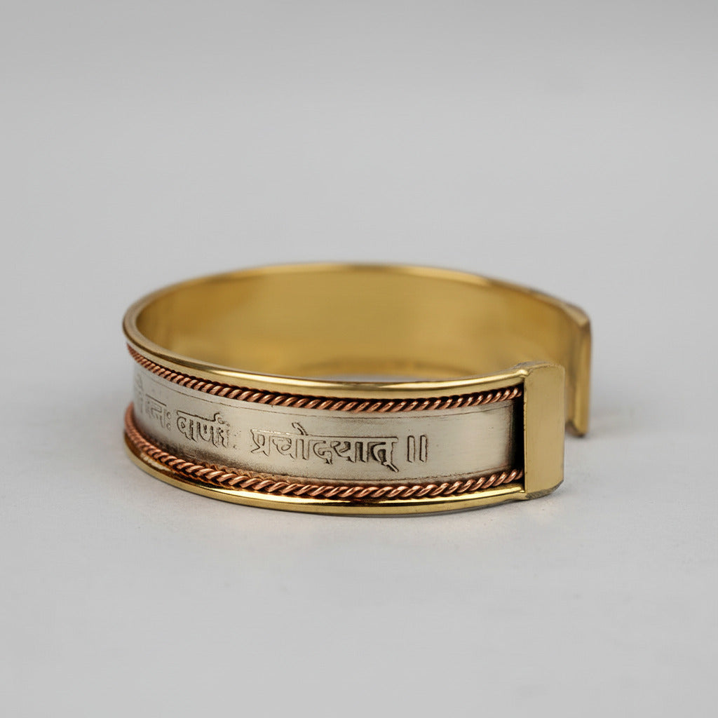 Saraswati Gayatri Mantra Kada-Copper Finish