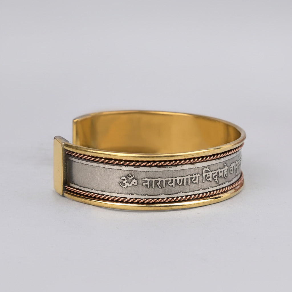 Narayan Gayatri Mantra Kada-Copper Finish