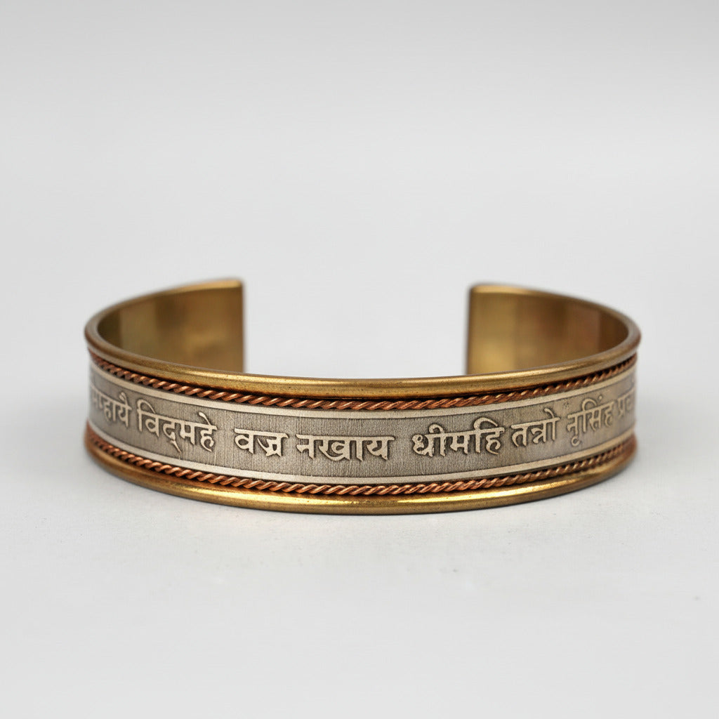 Narsimha Gayatri Mantra Kada-Copper Finish