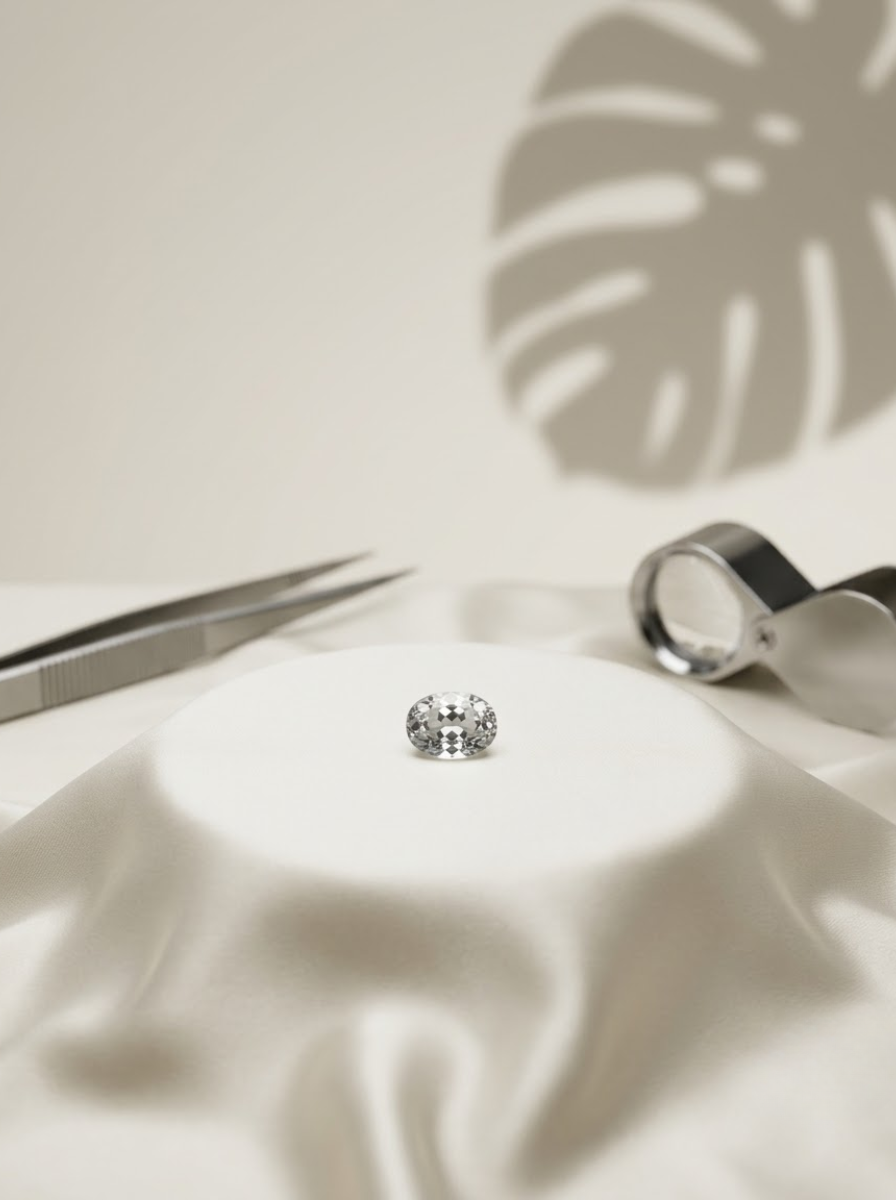 Sphatik/Crystal Quartz Stone