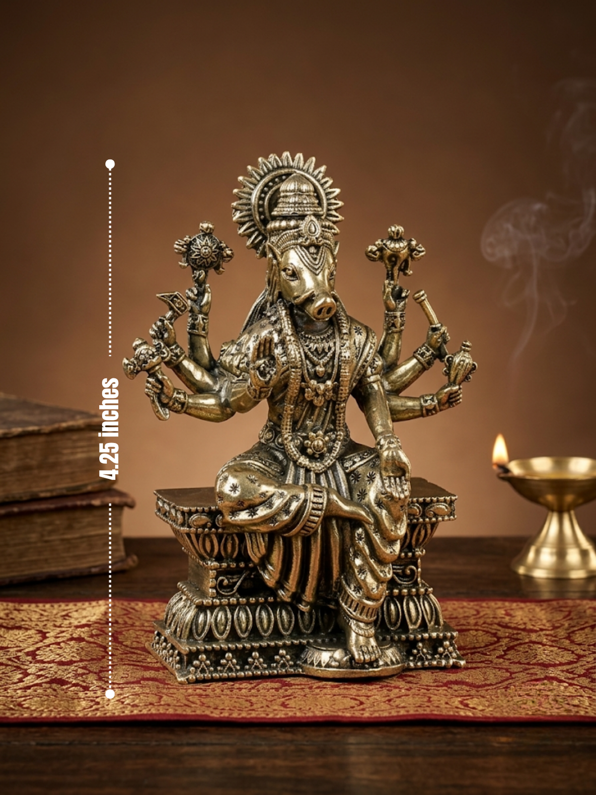 Goddess Varahi Amman Ashtadhatu Idol Energised Varahi Devi Mahavidya Murti