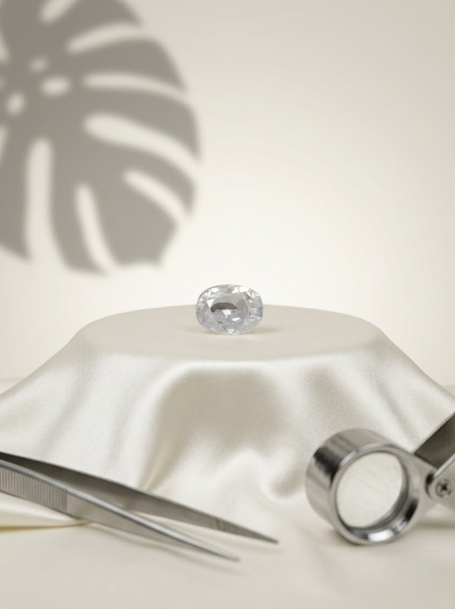 White Zircon Stone