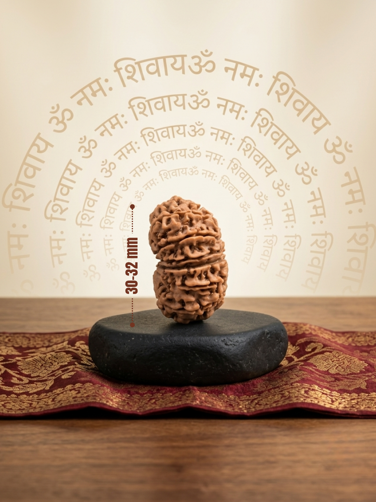 14 Mukhi Rudraksha from Nepal - 30 to 32 mm - Natural Certified Bead for Shiva and Intuition