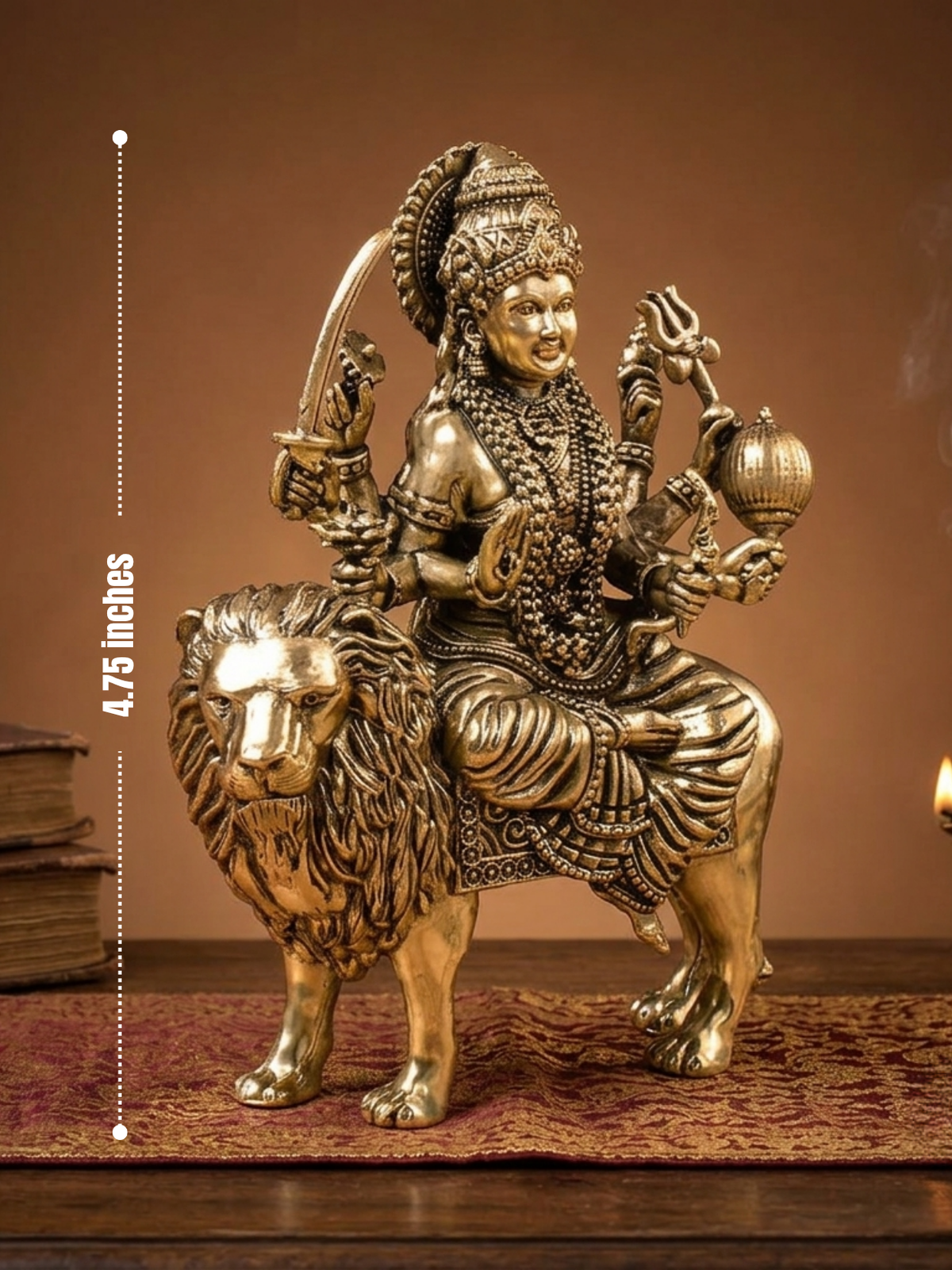Durga Mata Ashtadhatu Idol Energised Maa Durga Sherawali Murti