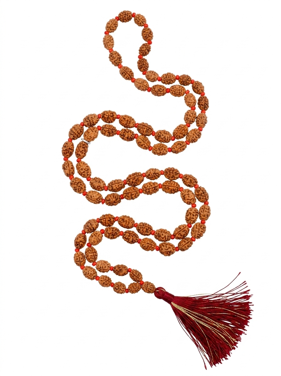 2 Mukhi Moon Mala (12 mm)