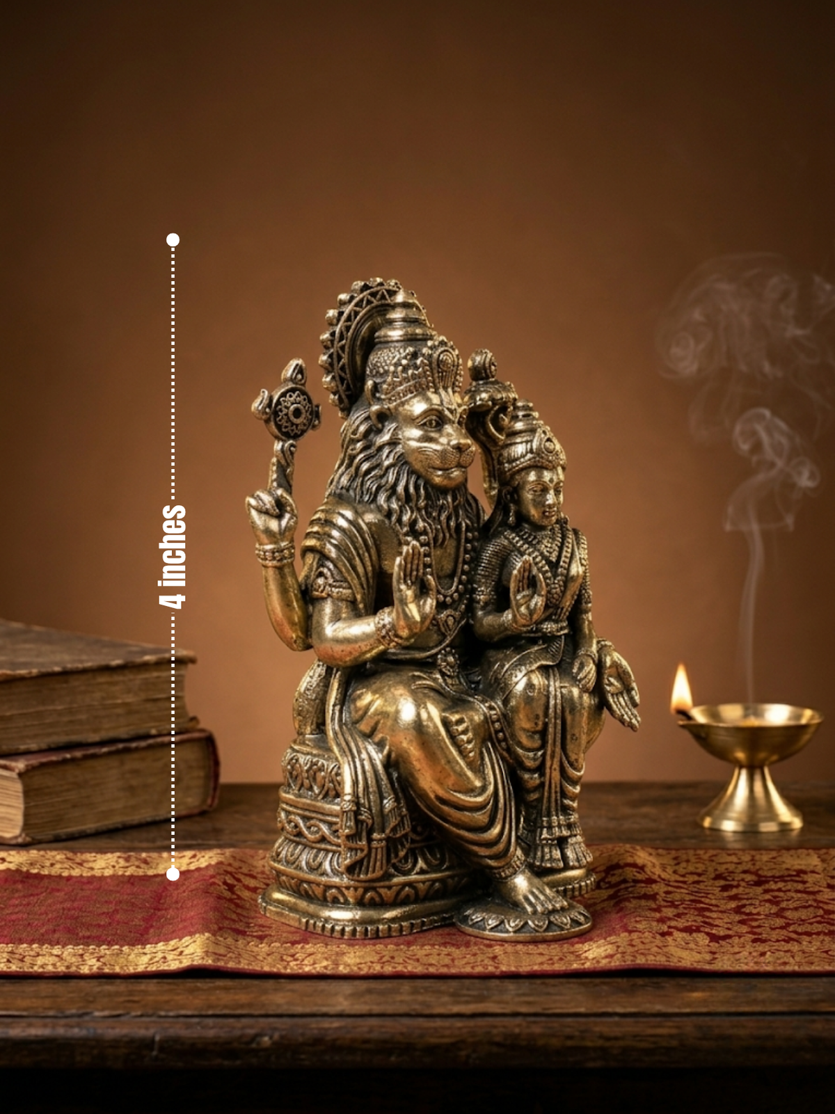 Laxmi Narsimha Ashtadhatu Idol Buy Original Brass Vishnu Avatar Murti Online