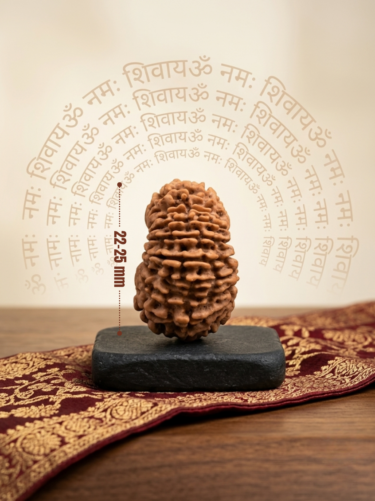19 Mukhi Rudraksha from Nepal | 22–25 mm | Certified
