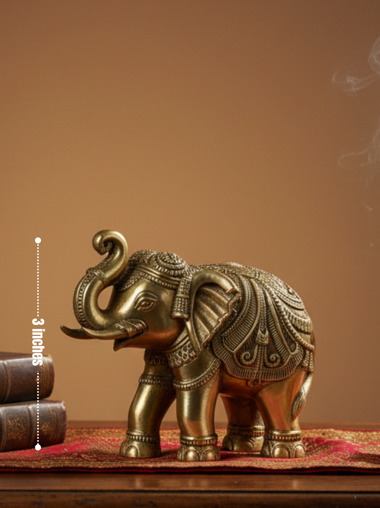 Elephant Gajeshwar Ashtadhatu Idol Single