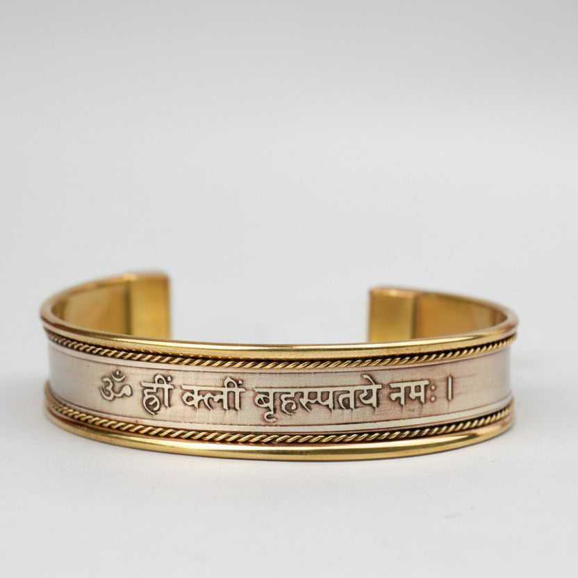 Shani Saturn Mantra Kada-Silver Finish
