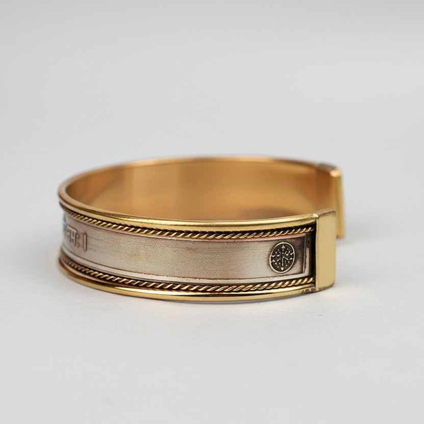 Shani Saturn Mantra Kada-Brass Finish