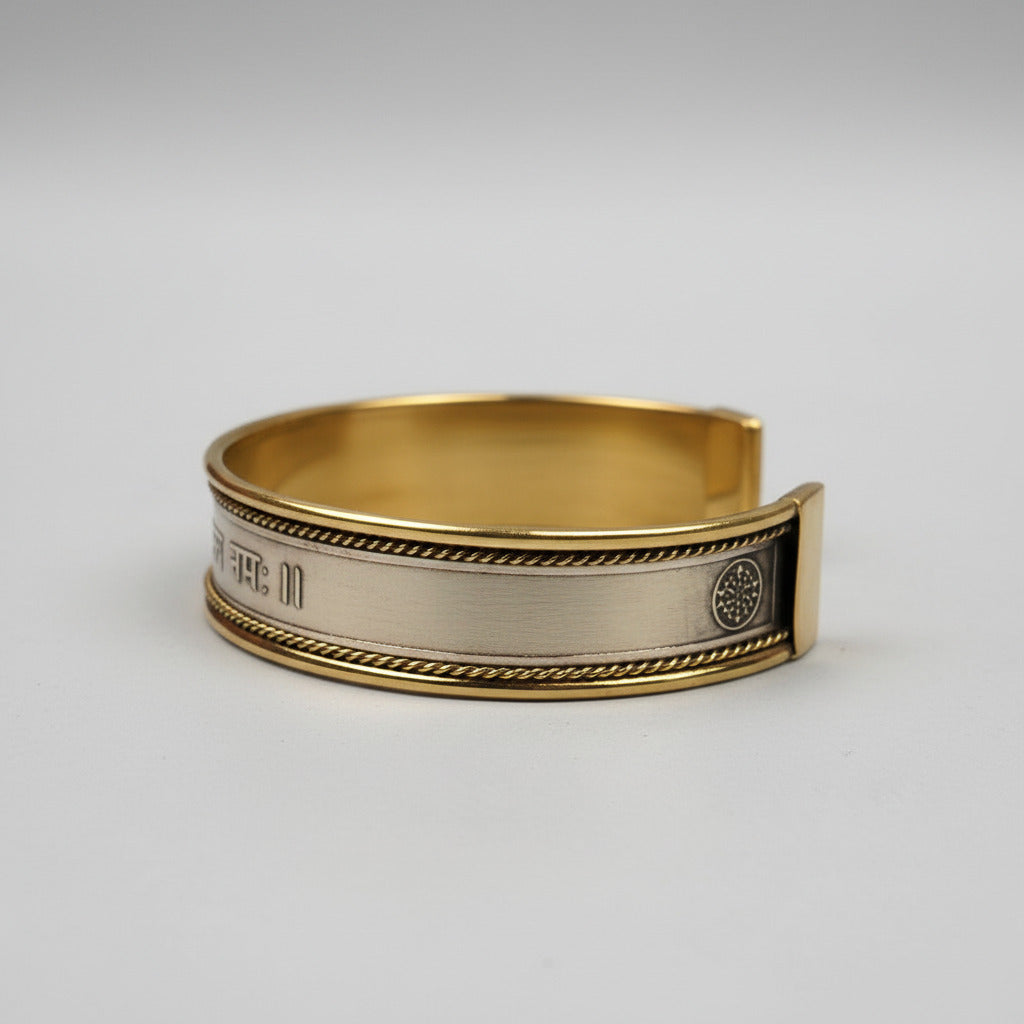 Shukra Venus Mantra Kada-Brass Finish