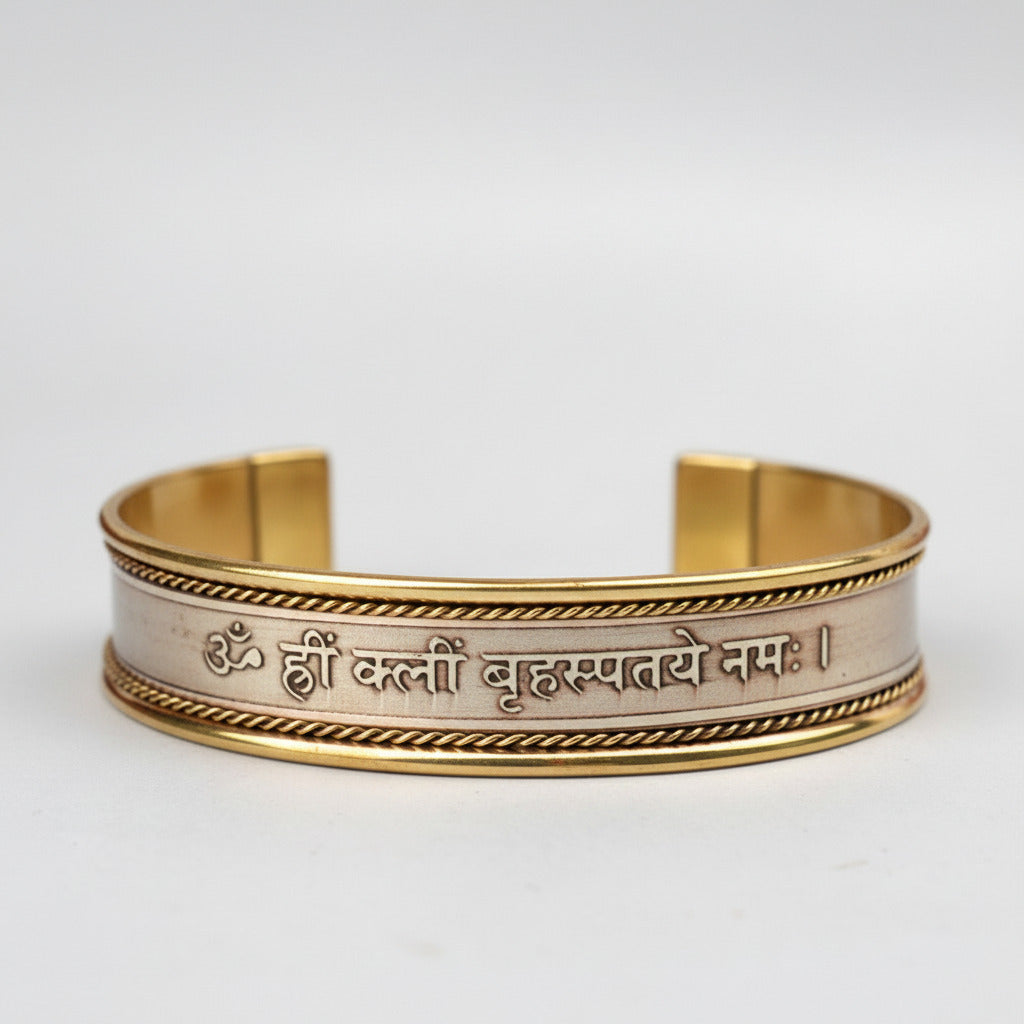 Brihaspati Jupiter Mantra Kada-Copper Finish