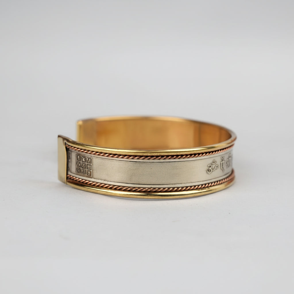 Chandra Moon Mantra Kada-Brass Finish
