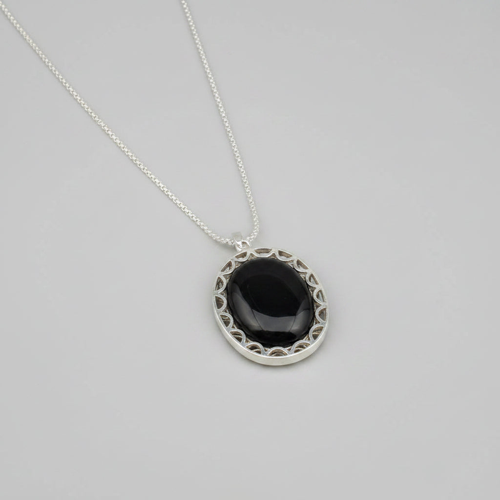 Krishna Shila Shaligram 925 Silver Locket