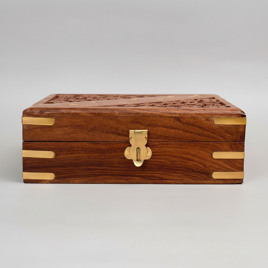Sheesham Wooden Puja Box