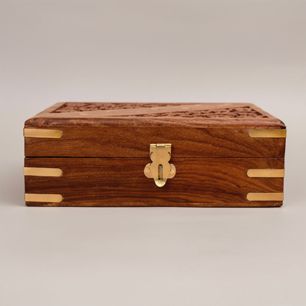 Sheesham Wooden Puja Box