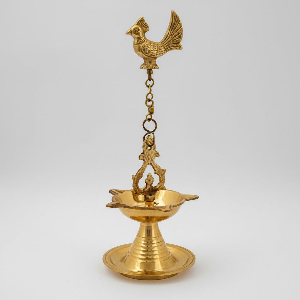 Brass Hanging Samai Diya Oil Lamp-One Piece