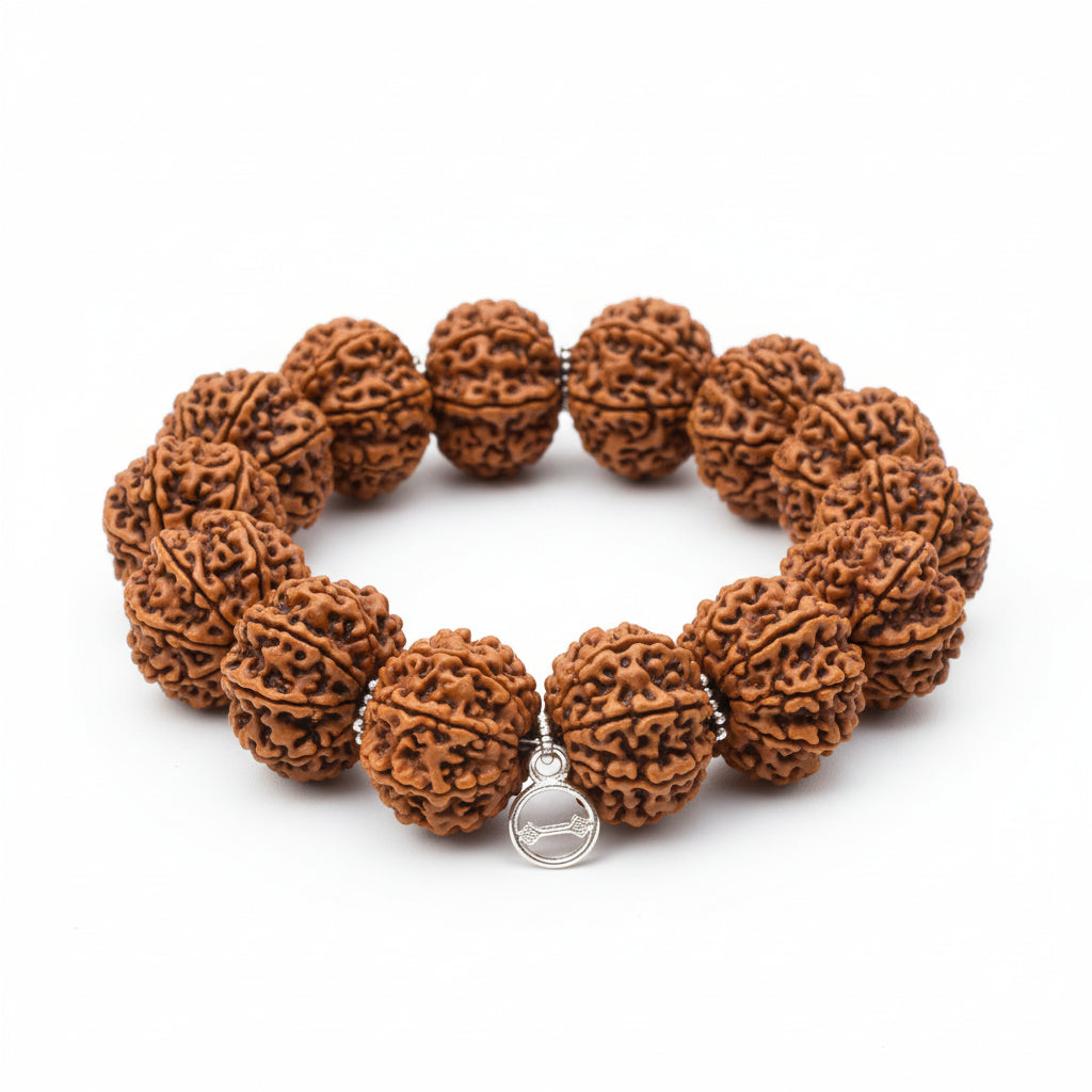 14 Mukhi Hanuman Bracelet-Woolen Spacers