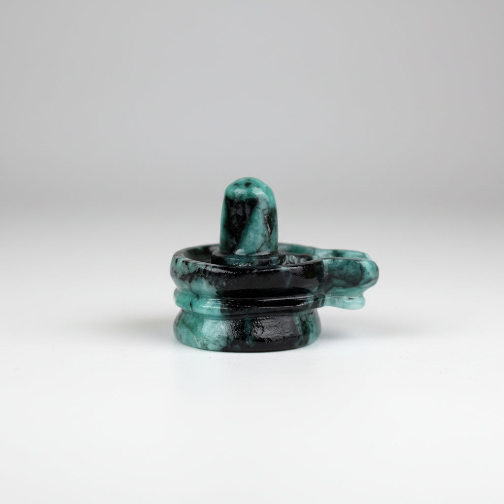 Emerald Shivaling 150 to 160 gms