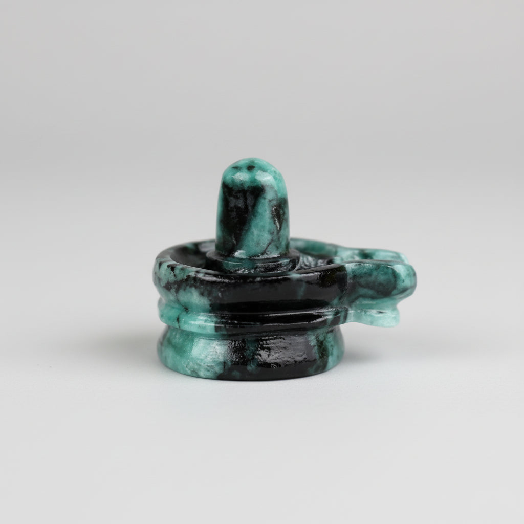 Emerald Shivaling 200 to 210 gms