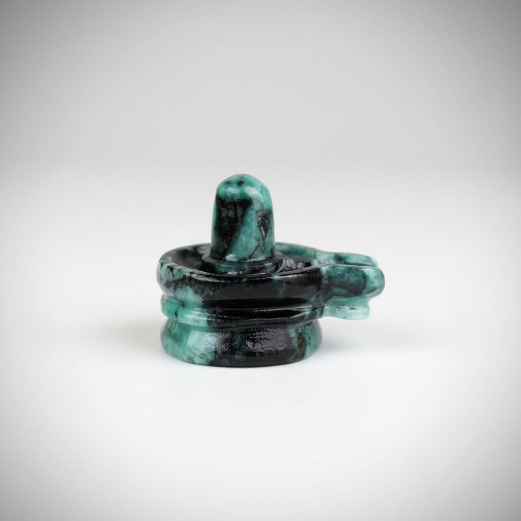 Emerald Shivaling 100 to 110 gms