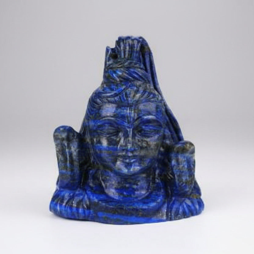 Lord Shiva face in Lapiz Lazuli - 1155 gms